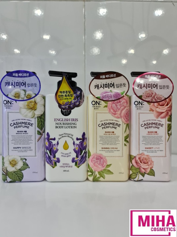 [HCM]Sữa Dưỡng Thể ON THE BODY CASHMERE PERFUME 400ml Hàn Quốc nhập khẩu