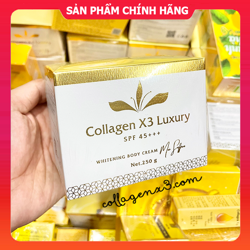 [Chính hãng] Kem Body Collagen X3 Luxury Mix Saffron - Kem dưỡng trắng da toàn thân Colagen X3 - Mỹ Phẩm Đông Anh