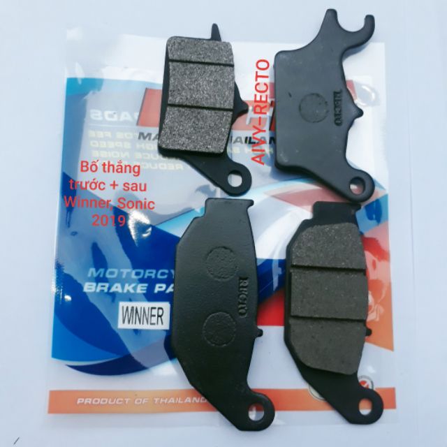 Cặp bố thắng phanh recto gắn raider - satria trước sau thái lan