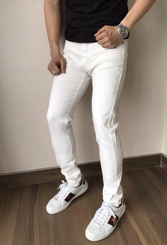 [HCM]Quần Jeans Trắng Đen Nam Cao Cấp