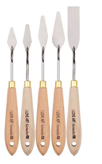 Bộ bay vẽ 5 cái cán trắng loại tốt