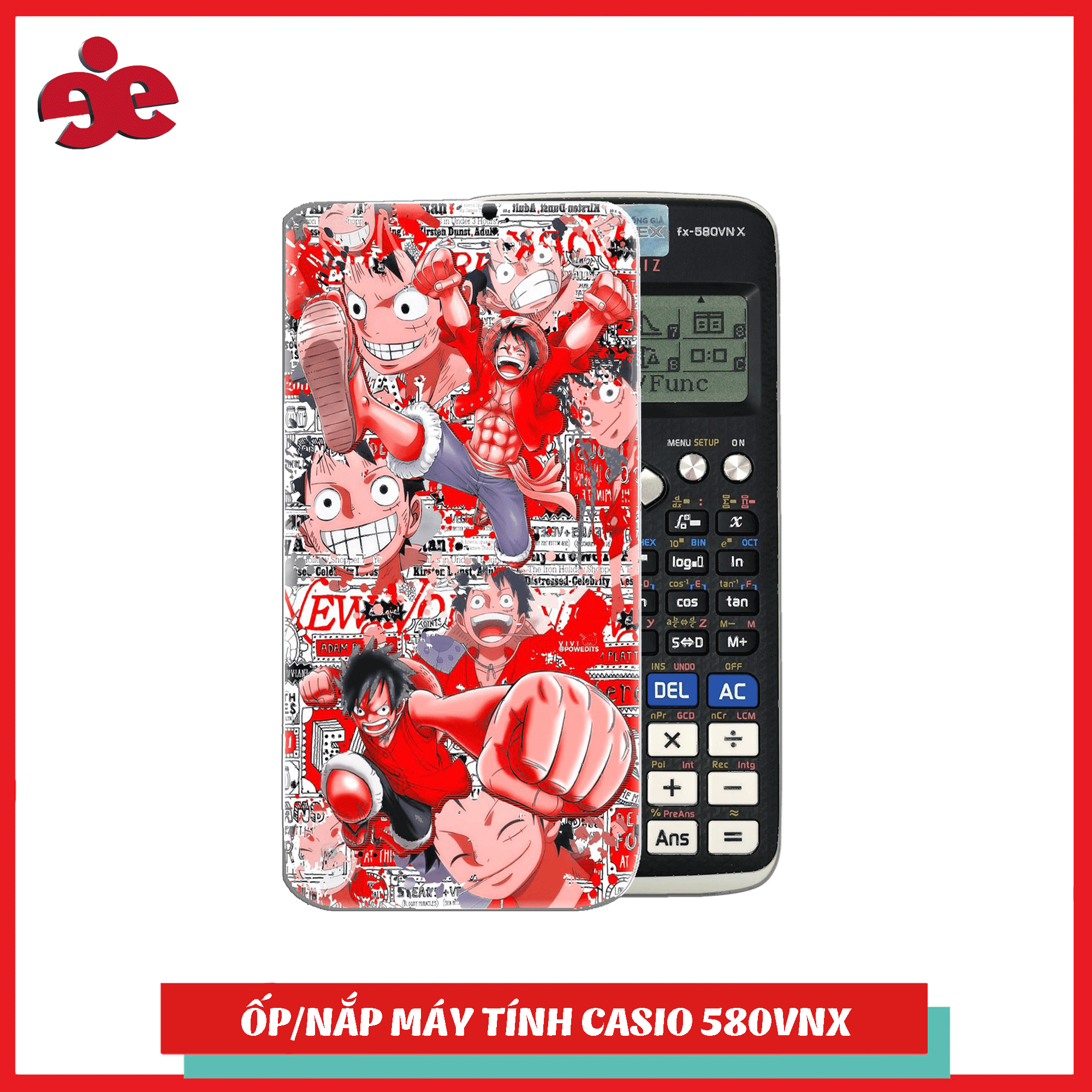 ỐP MÁY TÍNH CASIOFX 580 VNX HOẠT HÌNH ON PIECE