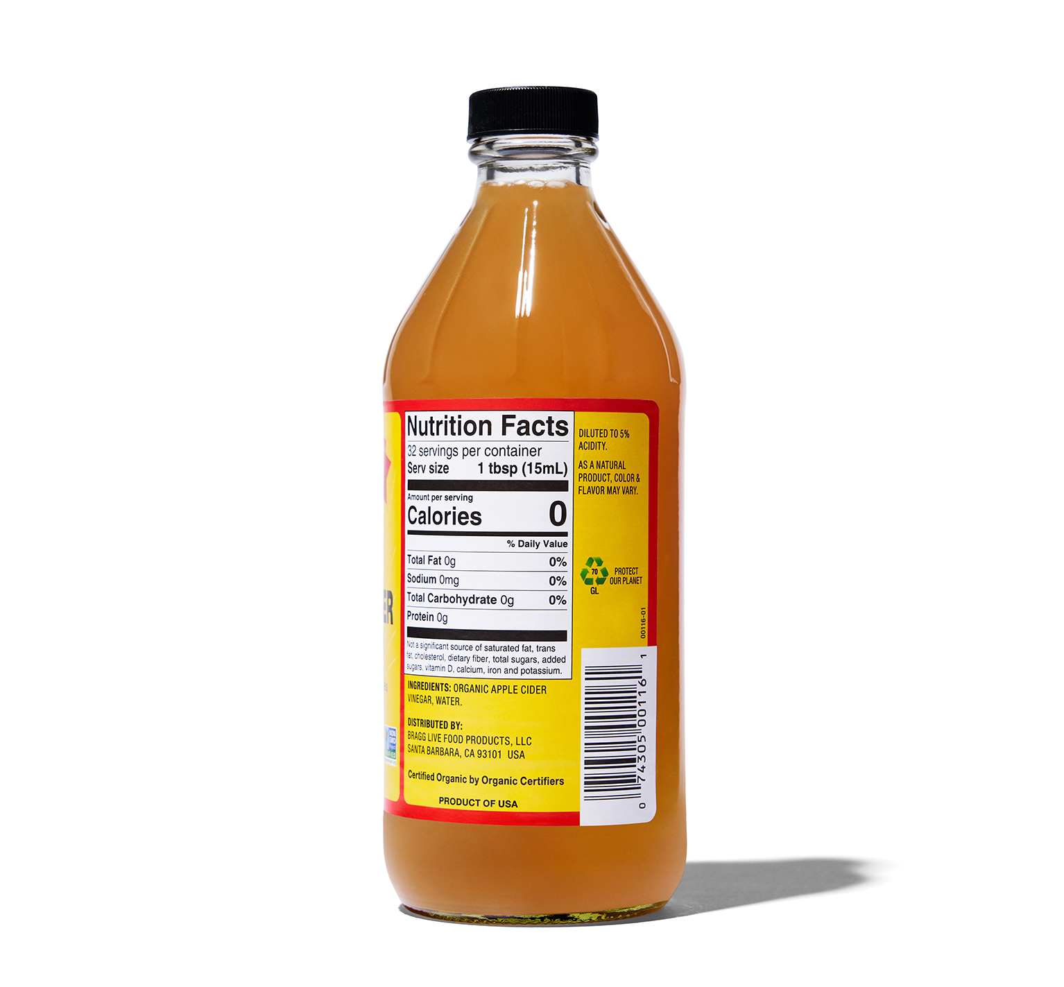 Giấm táo hữu cơ Organic Bragg(473ml)