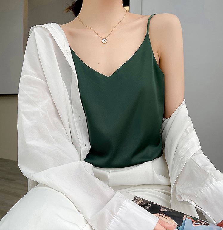 Áo 2 dây voan trơn