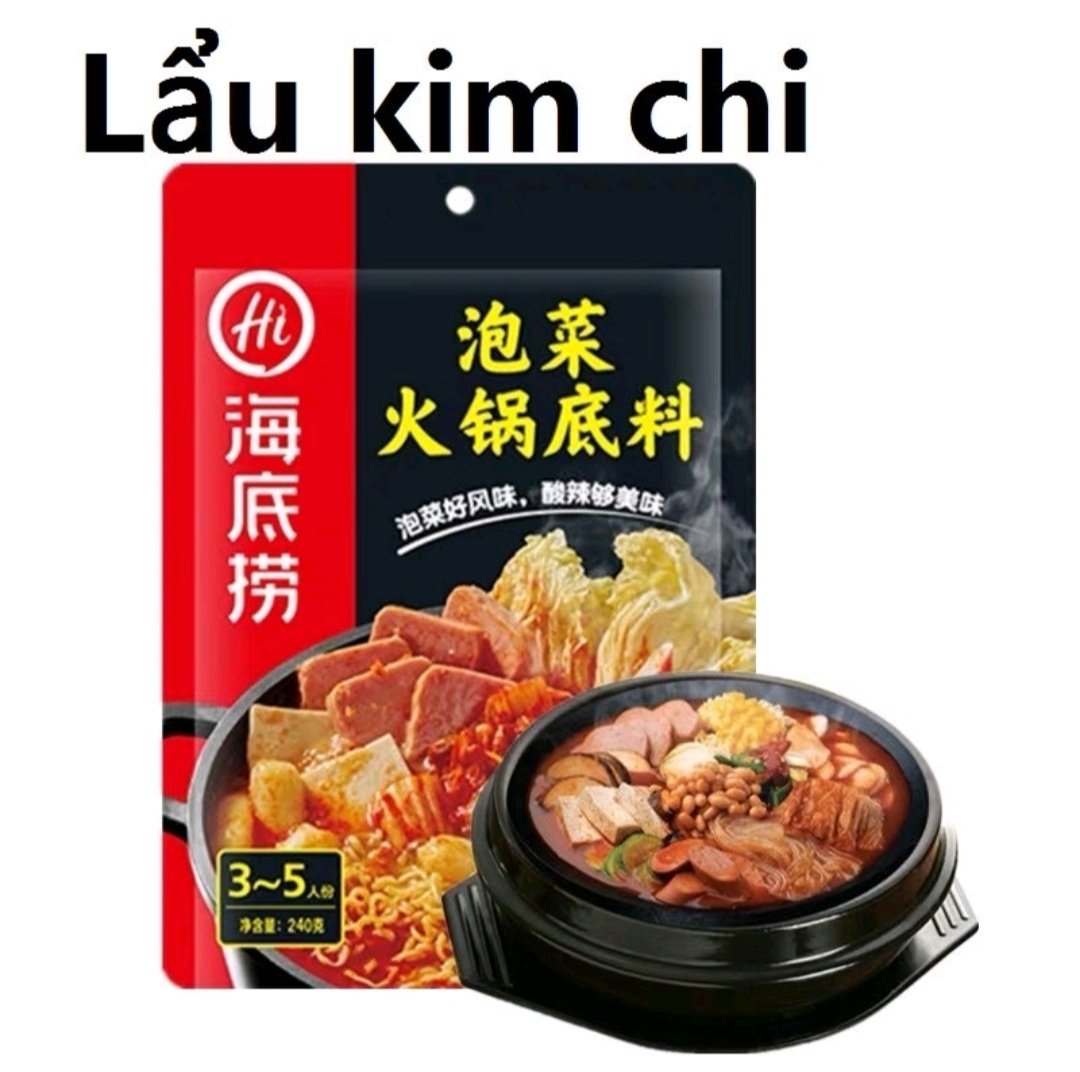 [HCM] CỐT LẨU HAIDILAO - LẨU KIM CHI