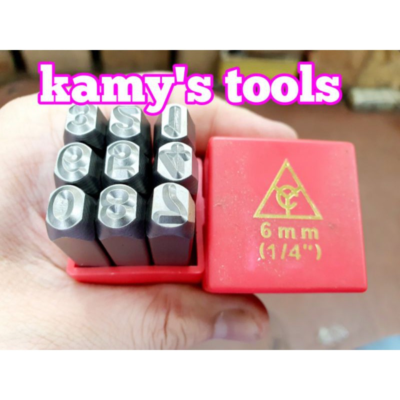 Bộ Đóng Số Xuôi Top YC-602 2mm 3mm 4mm 5mm 6mm