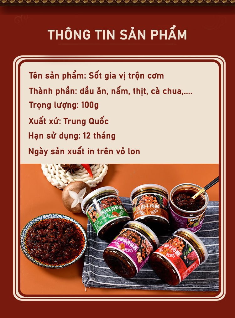 Sốt trộn cơm thần thánh - Hộp gia vị trộn cơm 100gr