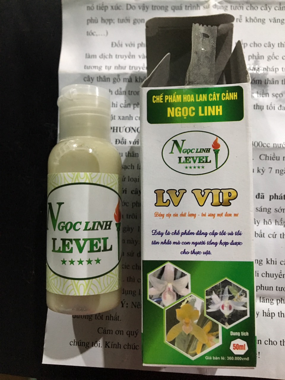 Sản phẩm dinh dưỡng hoa Lan Ngọc Linh Level 50ml