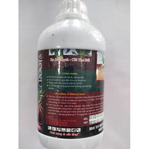 Phân bón lá NPK sinh học Super Roots - 500ml