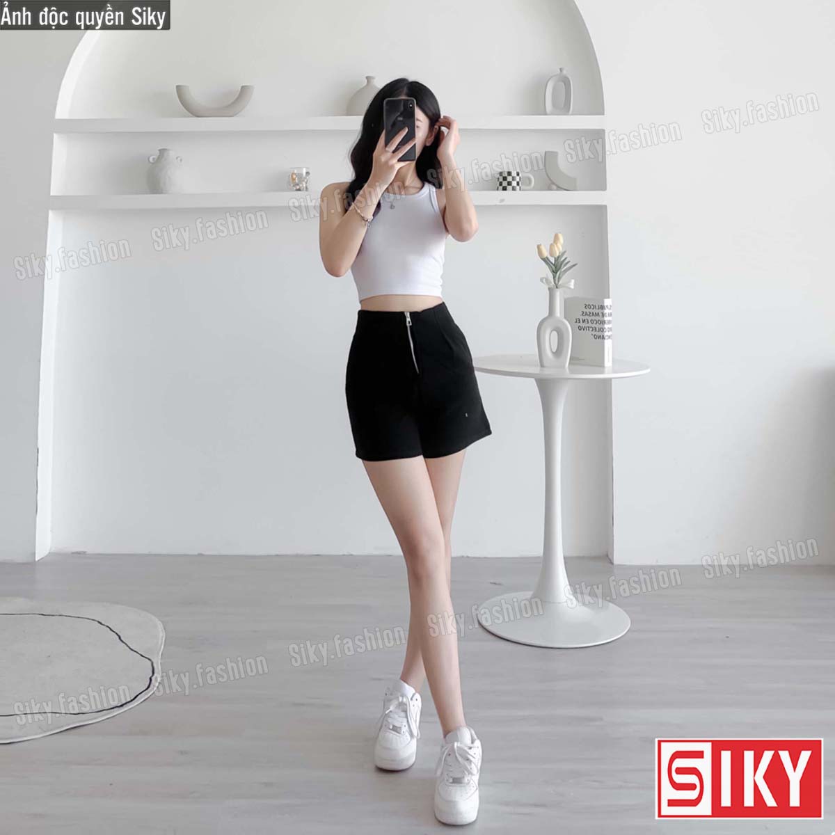 QUẦN SHORT NỮ khoá trước siêu Hot - QS04