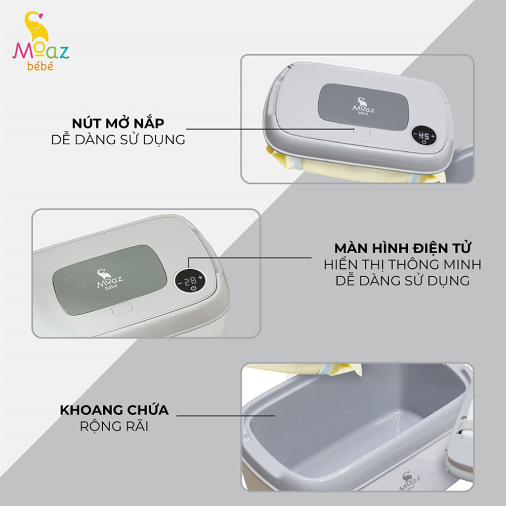 Máy làm ấm khăn ướt cho bé Moaz Bé Bé MB-008