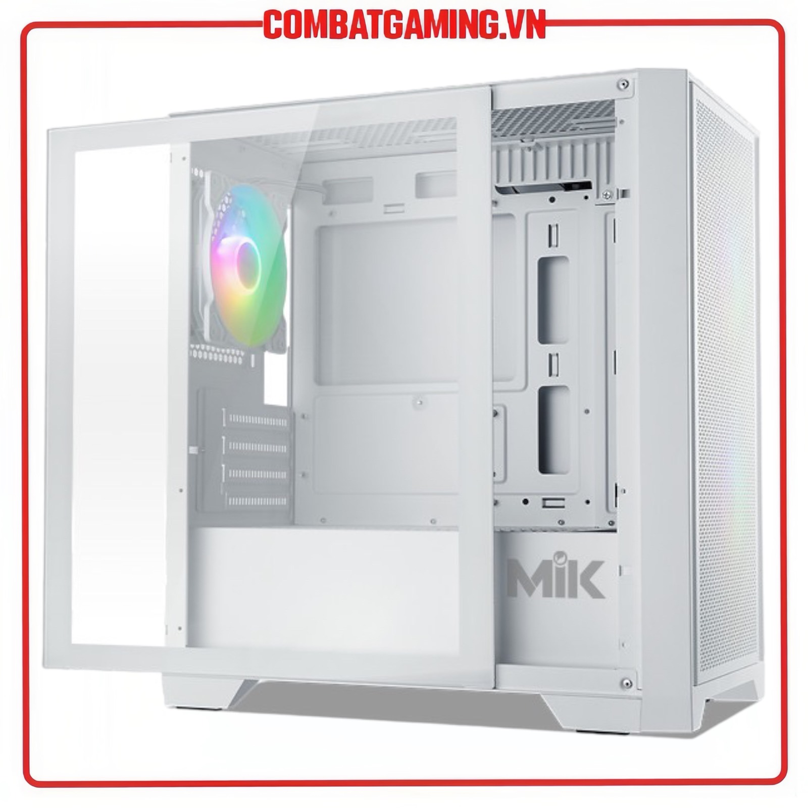 Case MIK MORAX 3FA Black/White (Sẵn 3 Fan ARGB) hàng chính hãng
