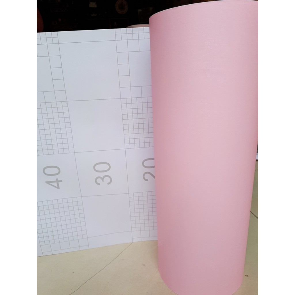 Cuộn 5m giấy dán tường HỒNG NHÁM khổ rộng 45cm