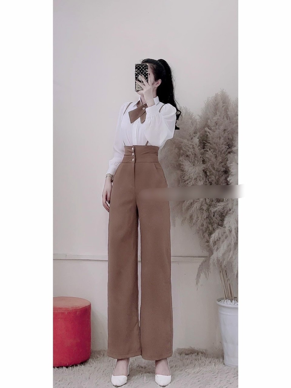 Sét áo sơ mi kèm yếm quần TH