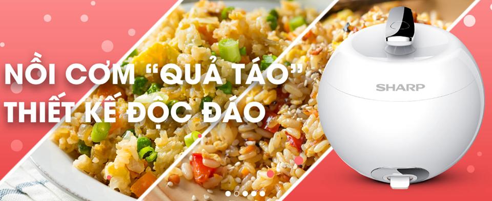 Nồi Cơm Điện Quả Táo RD-A08V-WH (Màu Trắng)