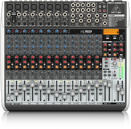 Bàn trộn  2/2-Bus 22 kênh QX2222USB-EU