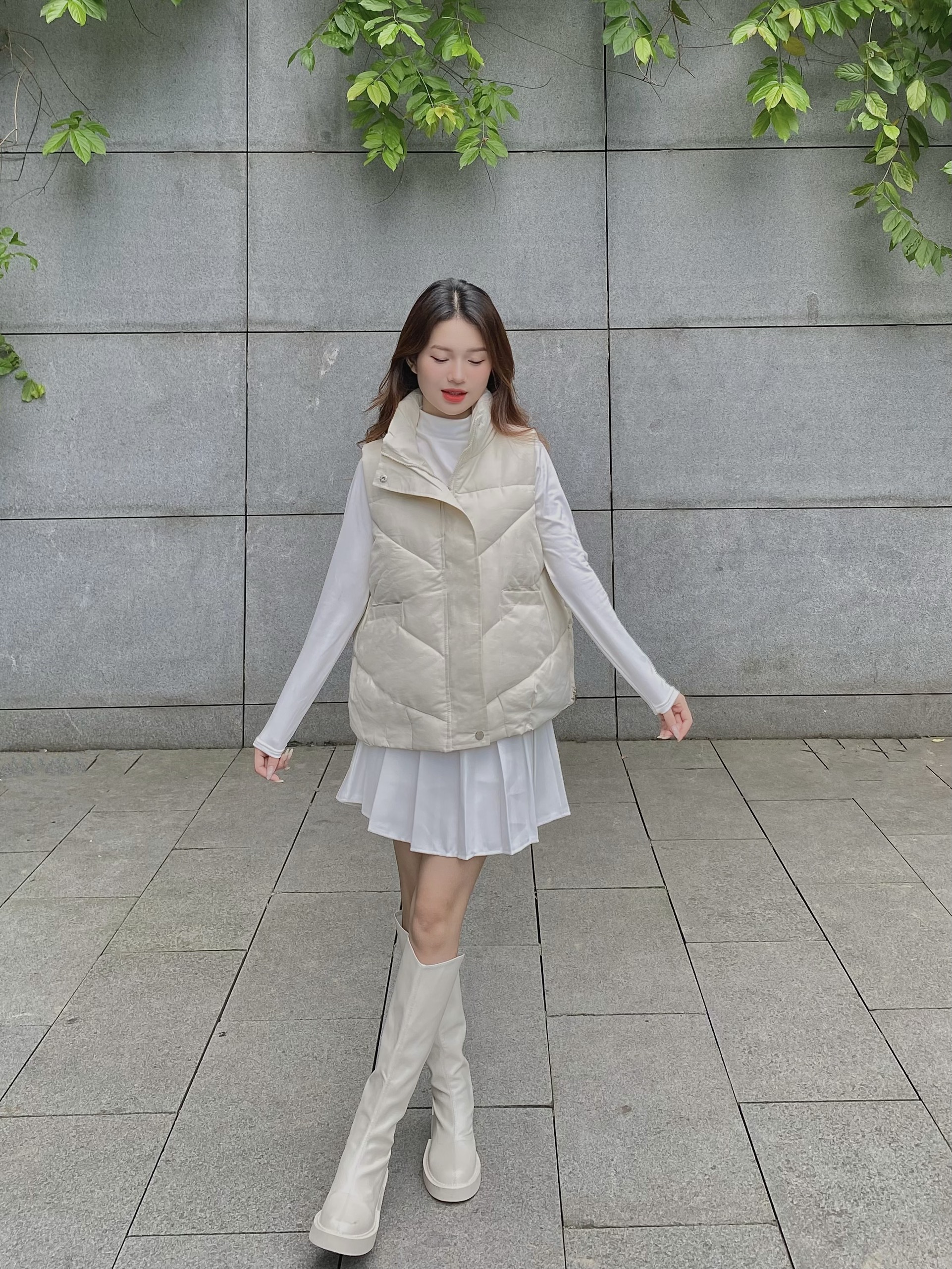 Áo phao ghi lê oversize 3 màu nâu be đen - 247storefashion- gilephao8517_p1