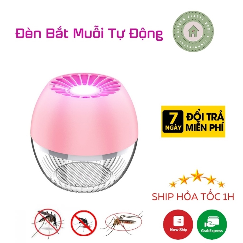 ✘◊❏ Đèn bắt muỗi - Đèn diệt muỗi tự động Model 2021 có đèn LED dễ ngủ sử dụng tia UV dây cắm USB