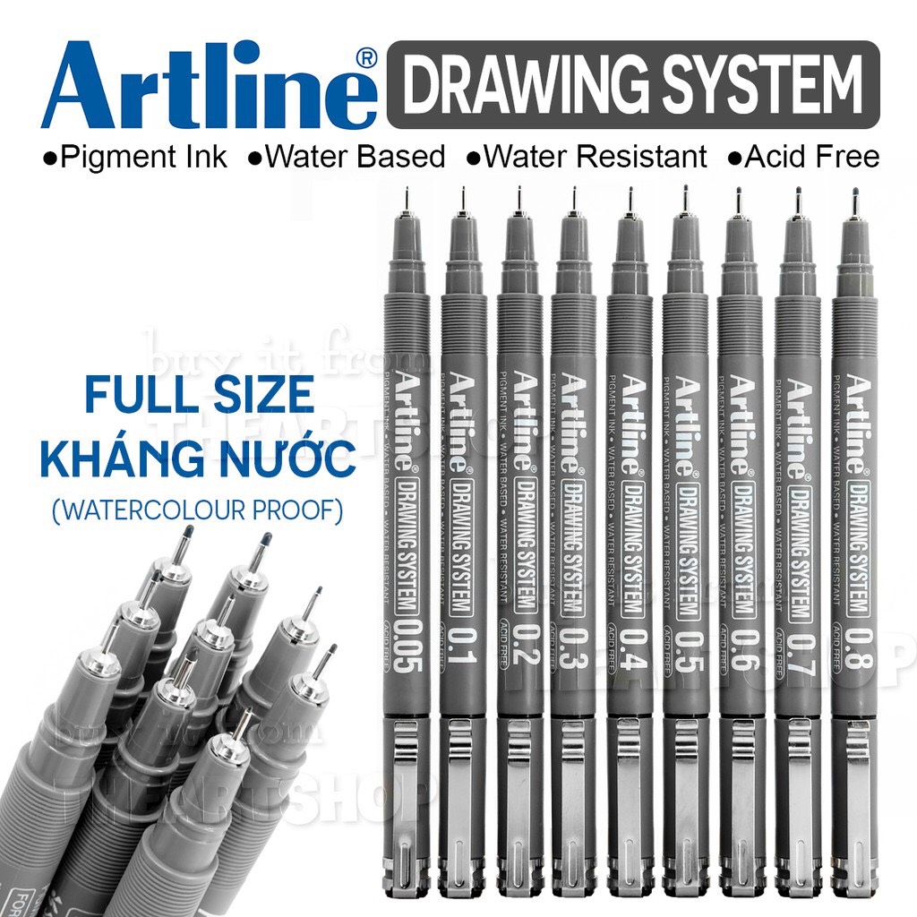 [THEARTSHOP] Bút liner đi nét chuyên nghiệp ARTLINE DRAWING SYSTEM - EK-230