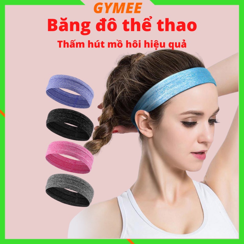 Băng Đô Thể Thao, Headband Nam Nữ Thấm Mồ Hôi Trán, Băng Đô Tập Yoga, Gym