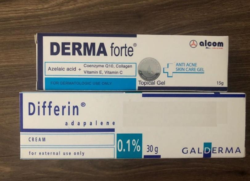 Kem giảm mụn, mờ thâm Derma Forte 15g