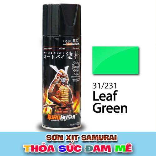 Chai sơn Samurai màu xanh lá nhạt 231
