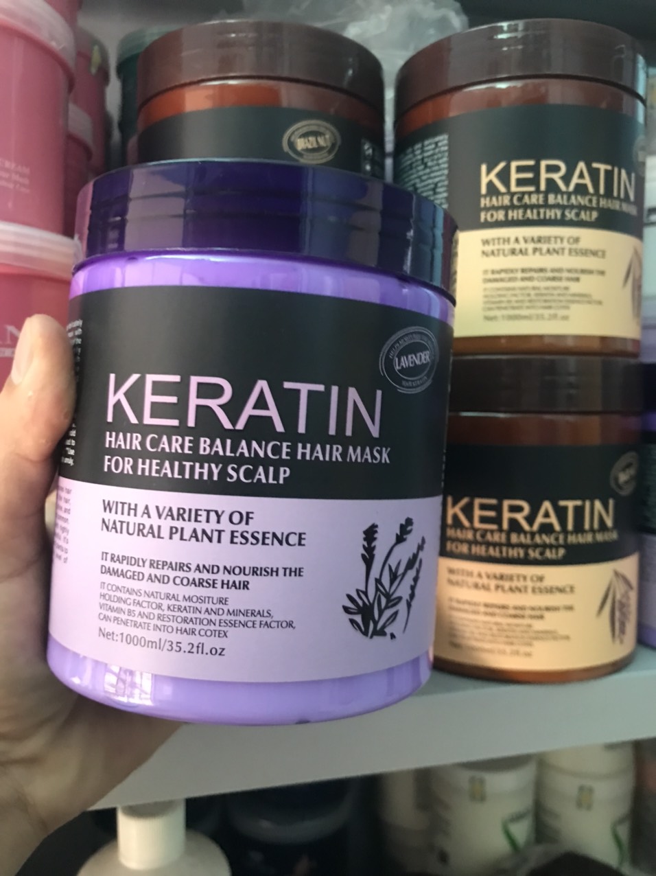 kem ủ tóc KERATIN collagen 1000ml (hủ nâu)