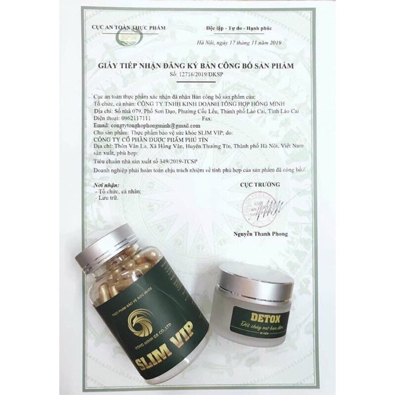 DETOX SLIM VIP (30 VIÊN) TỐI
