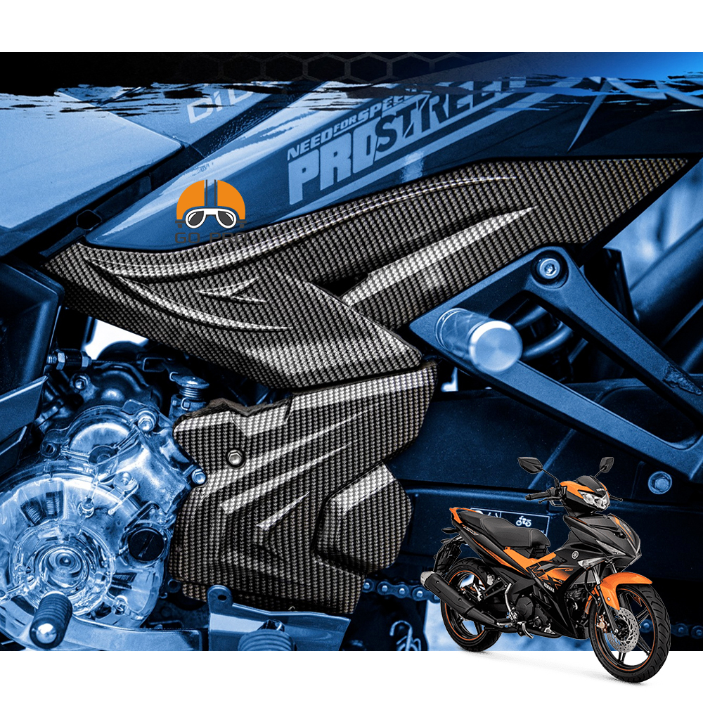 Combo Ốp Hông & Đuôi Cá EXCITER 150cc Xi Carbon - T10