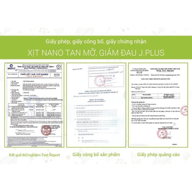 Xịt tan mỡ .J.Plus ( tặng kèm thước dây )