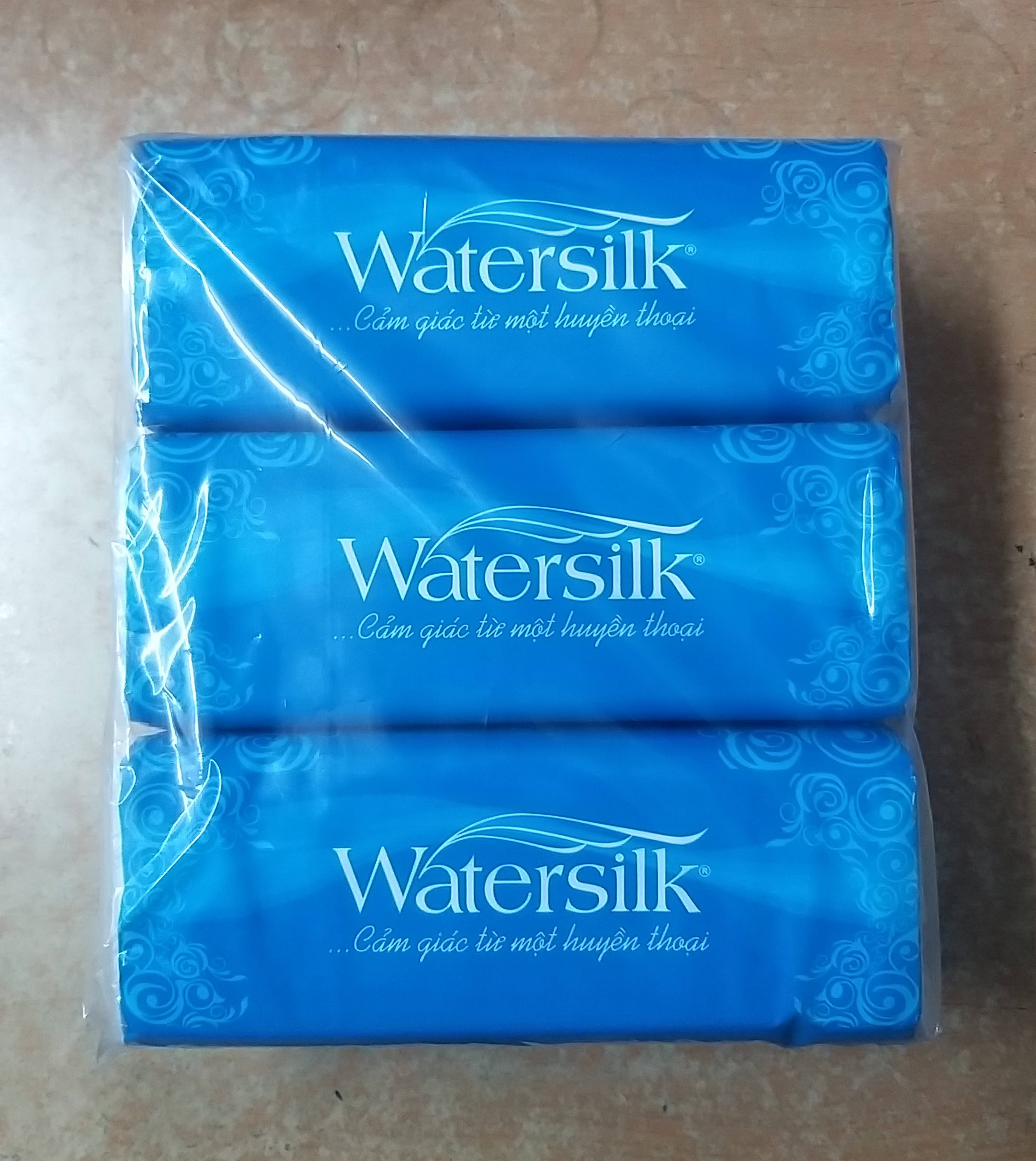Combo 3 gói khăn giấy rút Watersilk (gói 200 tờ)