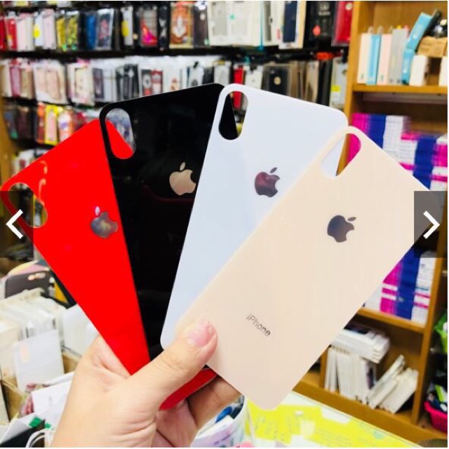 Kính lưng màu bóng Iphone 6/6p/7/7p/X/XSMAX -