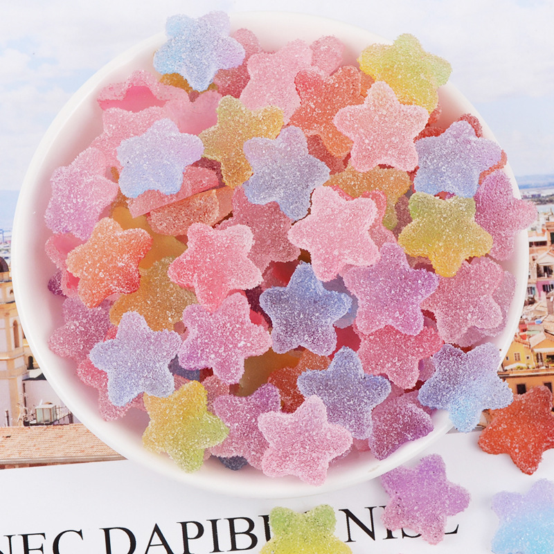 Combo 08 viên Charm Slime Squishy Kẹo dẻo tẩm đường