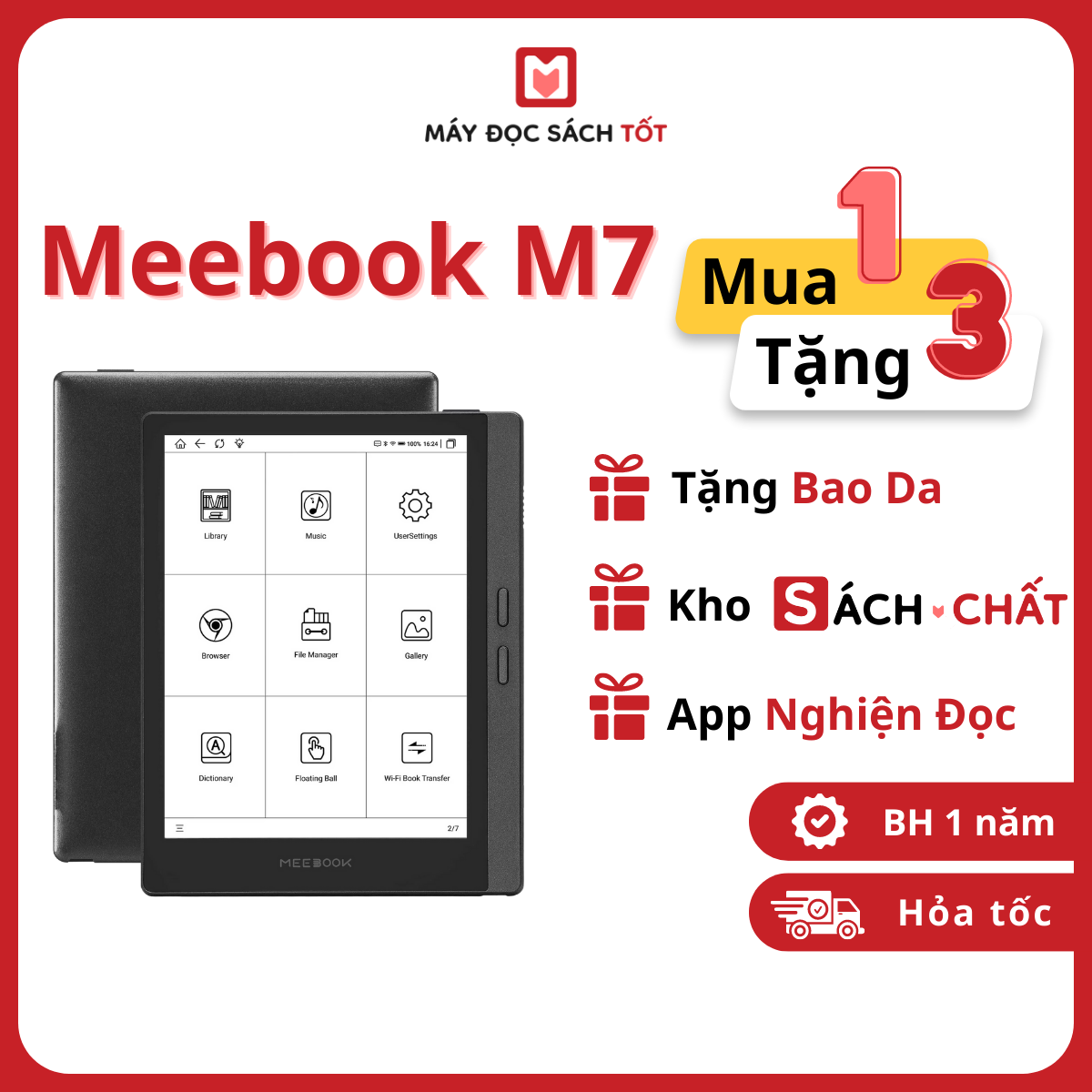 Máy đọc sách Meebook M7