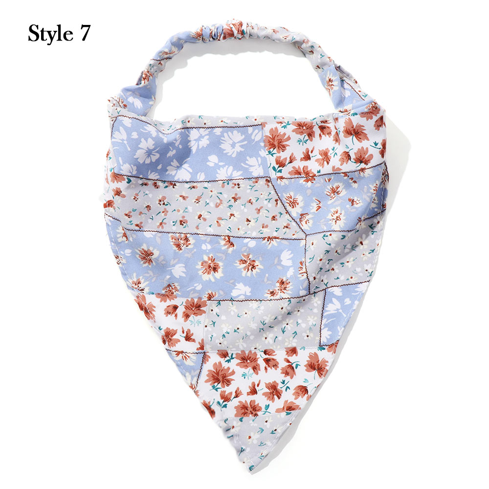 Nana Casual Floral Sun Protection Tight Elastic Hair Band Triangle Bandana Head Scarf Travel Lazada Singapore