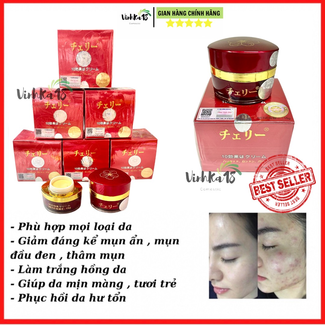 [ĐẠI LÝ] チェリー KEM FACE HOA ANH ĐÀO NHẬT BẢN [CHÍNH HÃNG] 15g