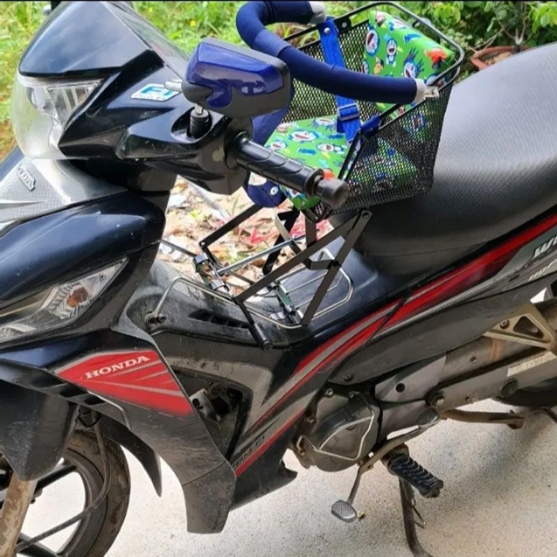 GHẾ SẮT CÓ VÒNG ĐI XE MÁY CHO BÉ DÀNH CHO XE SỐ ( không dùng được cho xe sirius , ex, winner) RỔ VÒNG