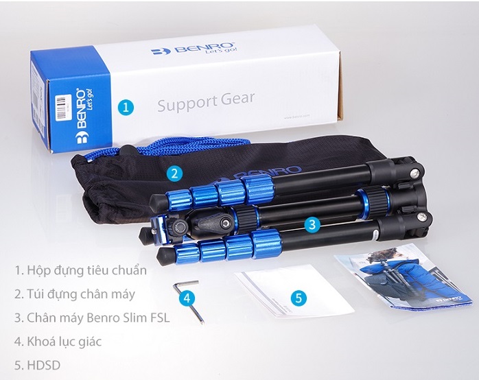 [HCM]Chân máy ảnh Tripod/ Monopod Benro FSL09AN00