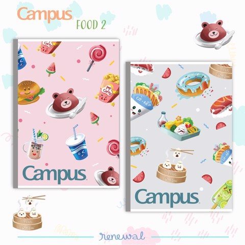 Vở KN Campus Food 2 120 Trang ( Lốc 5 quyển, 10 quyển)