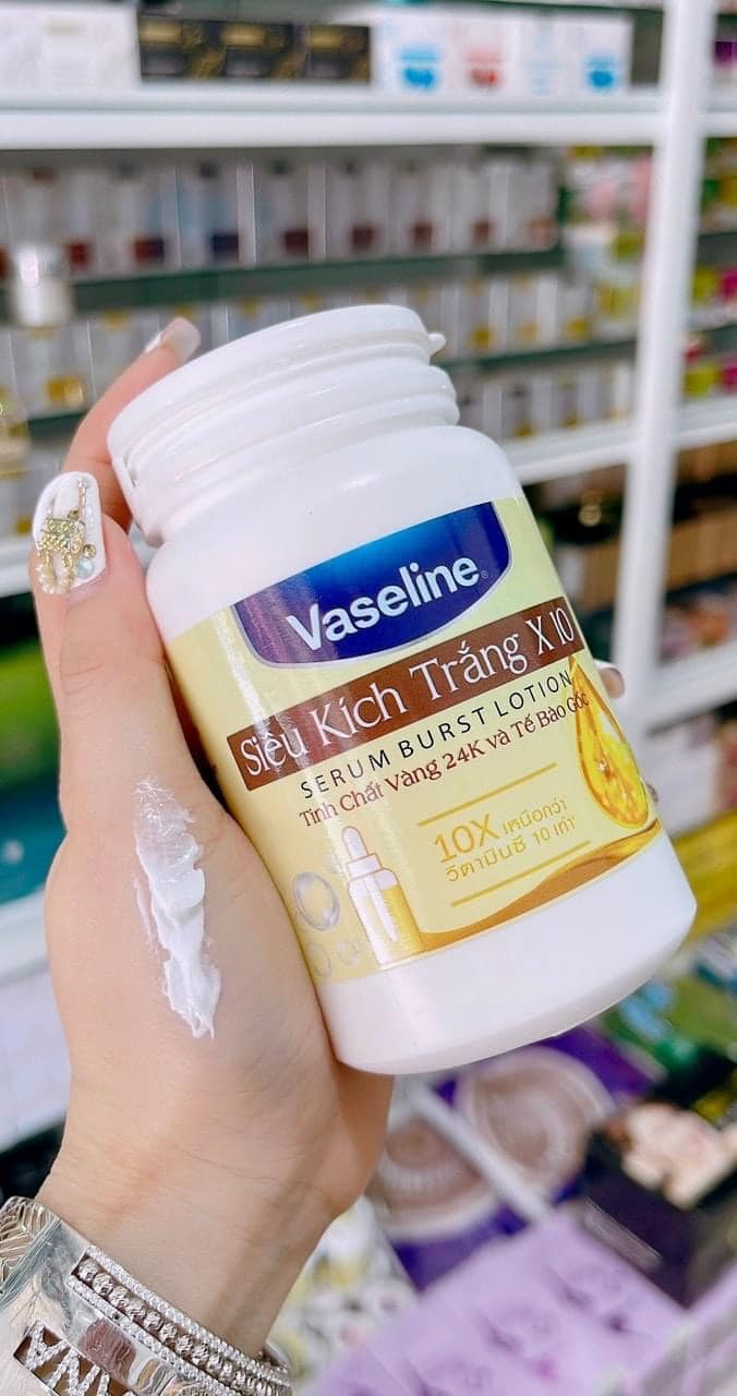 KÍCH TRẮNG VASELINE 10X
