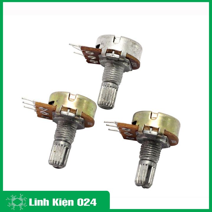 Chiết áp đơn 50K, biến trở volume B50K 3 chân