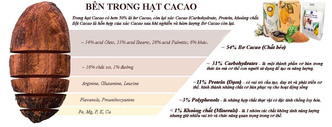 Bột cacao nguyên chất 100% (gói 100g)