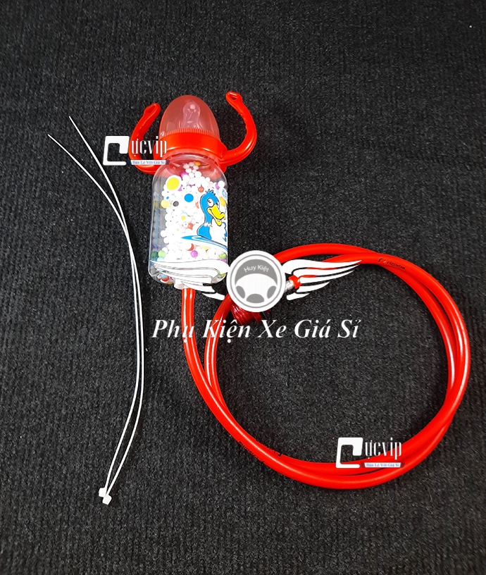 ( Đỏ ) Bình Sữa Thông Hơi Xe Máy MS1527