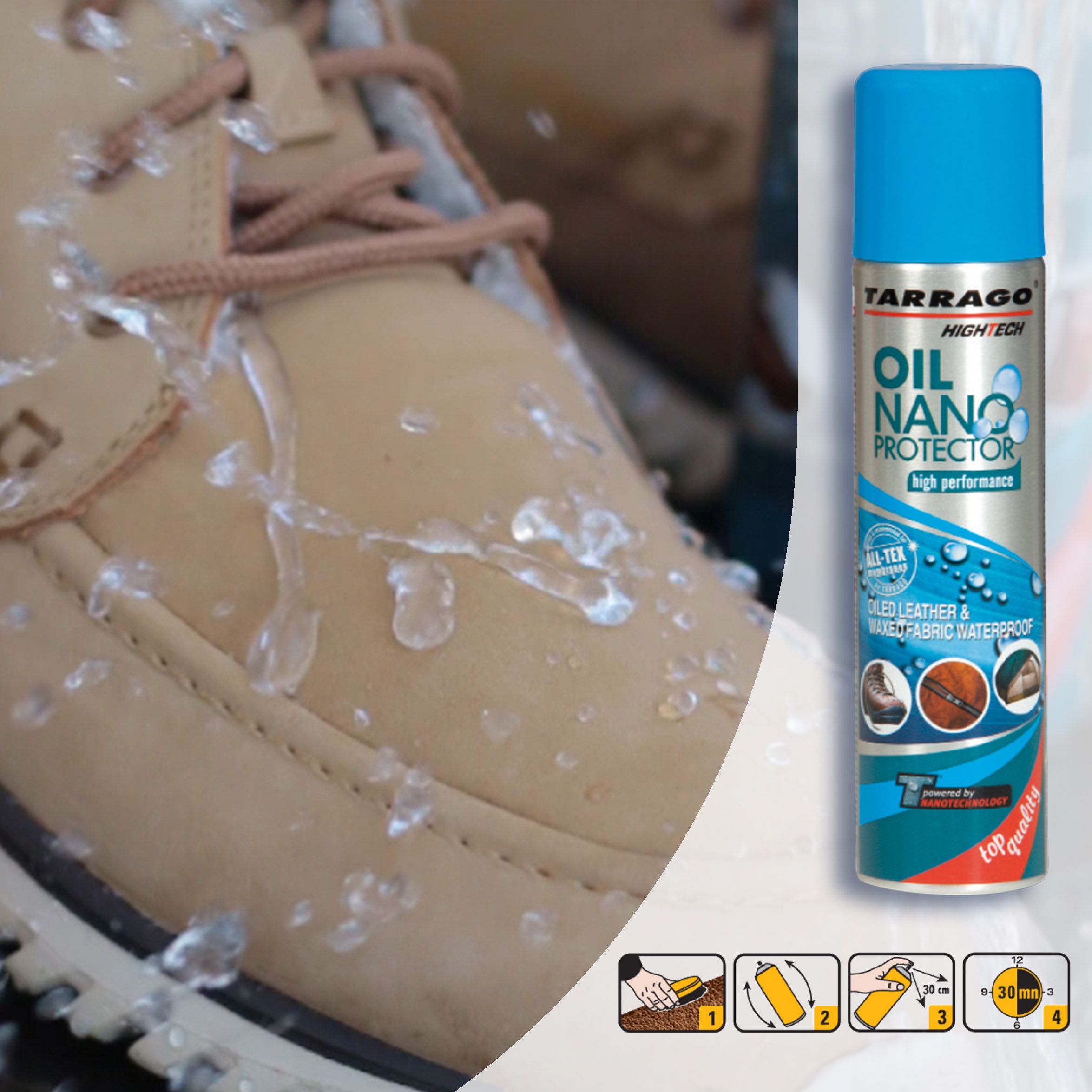 Bình xịt nano chống thấm nước Ta.rago nano protector