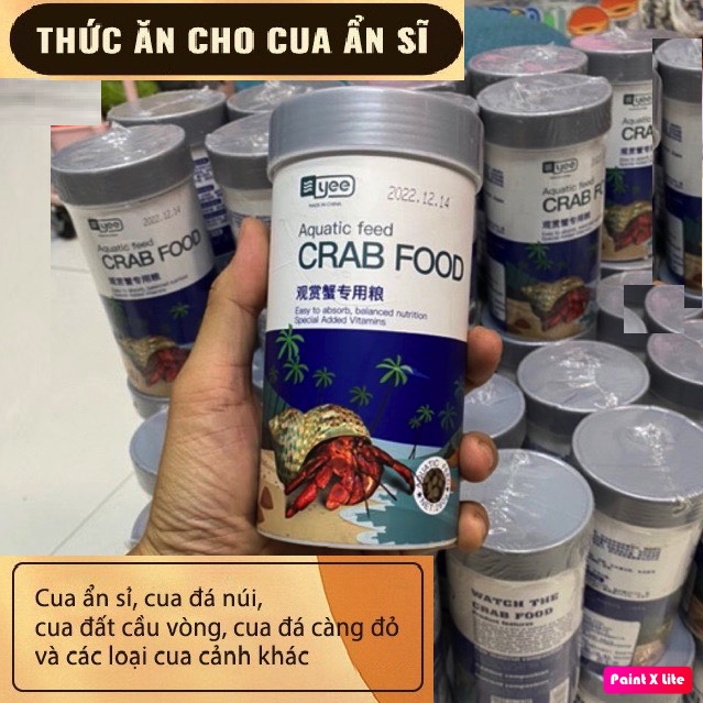 Thức ăn cho ốc mượn hồn - cua cảnh THƯƠNG HIỆU YEE