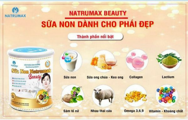 [HCM]Sữa non Natrumax Beauty 800g