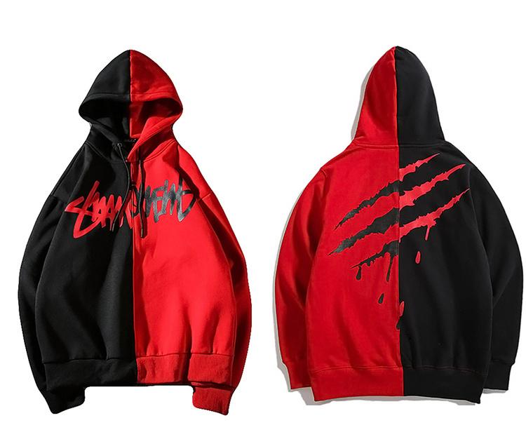 [HCM] áo hoodie phối 2 màu