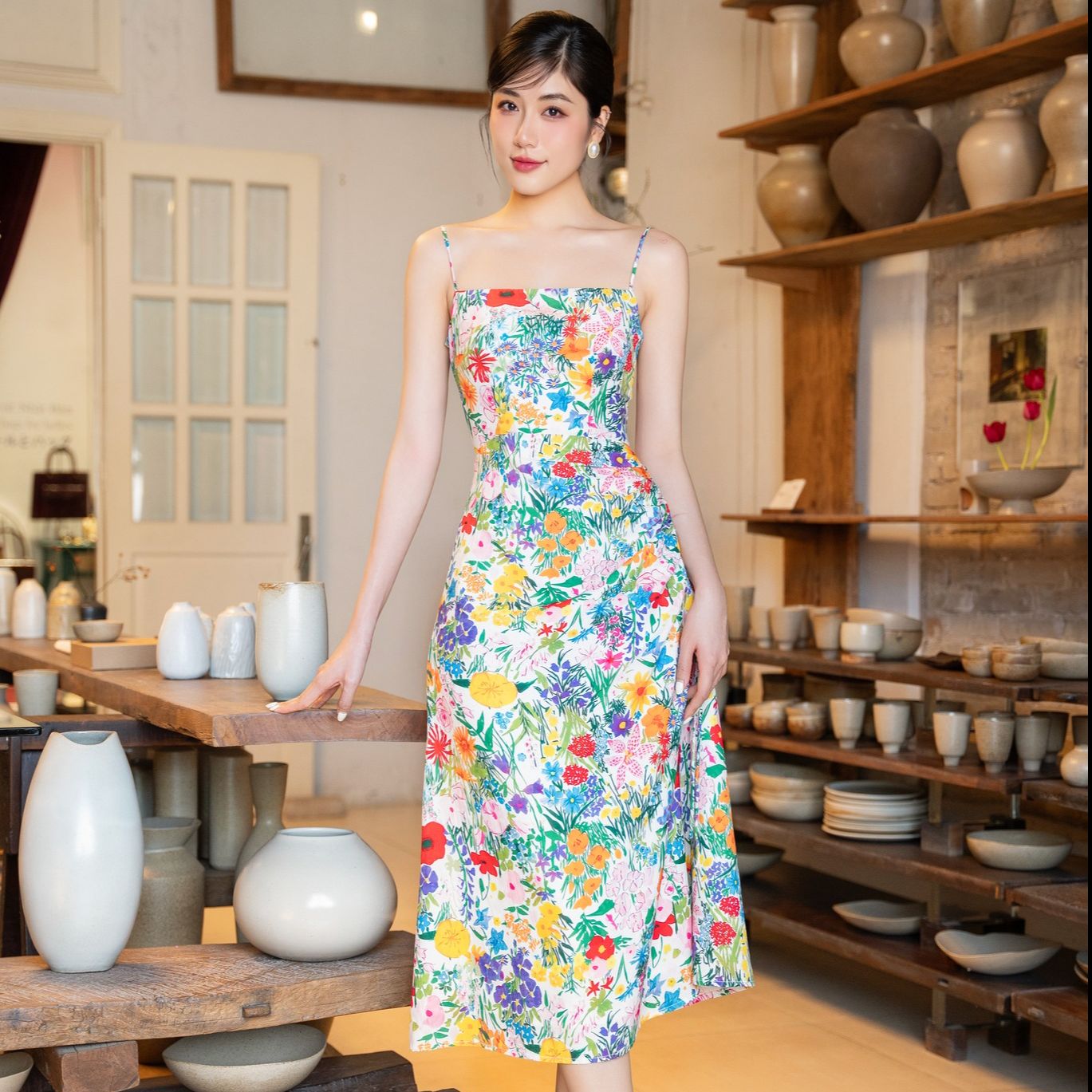 Voucher siêu sale 15% olv - đầm stefa fleur dress