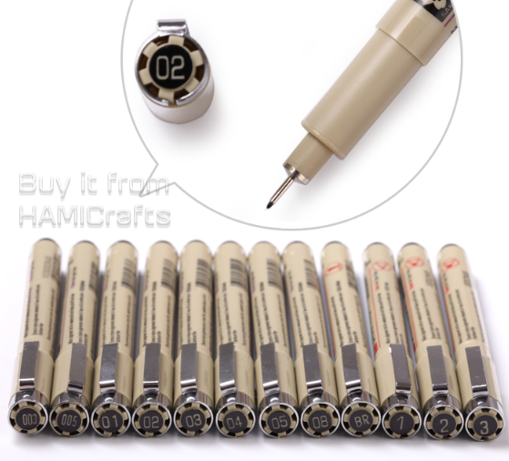 BÚT LINE ĐI NÉT SAKURA PIGMA MICRON ĐỦ SIZE (003 - BRUSH)