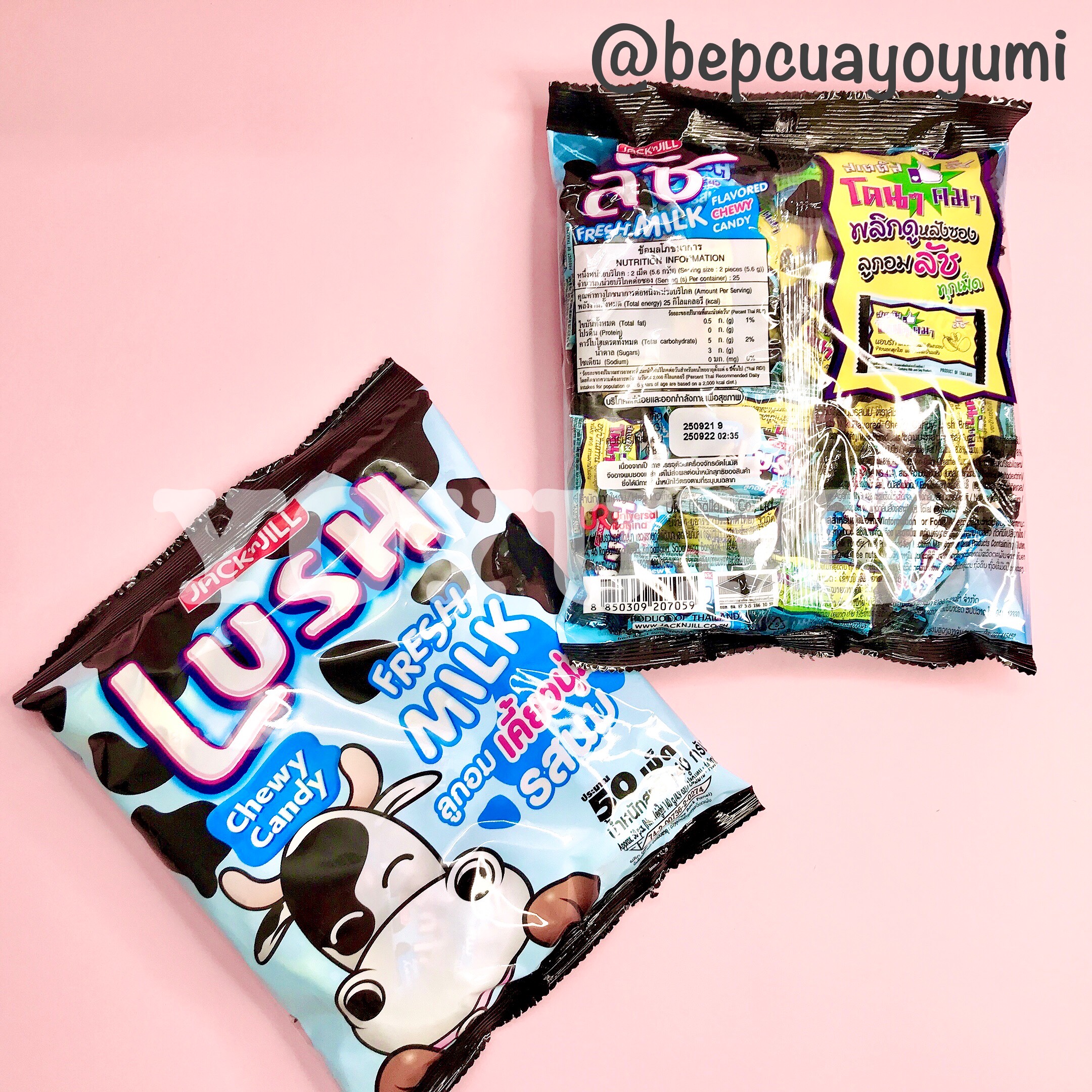 Kẹo Sữa Bò Lush Jack&Jill Thái Lan 140g